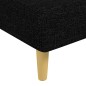 vidaXL Chaiselongue Schwarz Stoff vidaXL Chaiselongue Schwarz Stoff