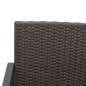 vidaXL Gartenbank 2-Sitzer mit Kissen Braun PP-Rattan vidaXL Gartenbank 2-Sitzer mit Kissen Braun PP-Rattan