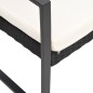 vidaXL Gartenbank 3-Sitzer mit Kissen Schwarz PP-Rattan vidaXL Gartenbank 3-Sitzer mit Kissen Schwarz PP-Rattan