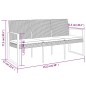 vidaXL Gartenbank 3-Sitzer mit Kissen Schwarz PP-Rattan vidaXL Gartenbank 3-Sitzer mit Kissen Schwarz PP-Rattan