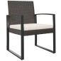 vidaXL Garten-Esszimmerstühle 2 Stk. Braun PP-Rattan vidaXL Garten-Esszimmerstühle 2 Stk. Braun PP-Rattan