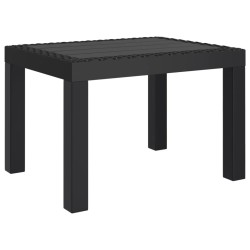 vidaXL Gartentisch Anthrazit 59x47x40 cm PP