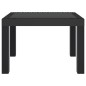 vidaXL Gartentisch Anthrazit 59x47x40 cm PP vidaXL Gartentisch Anthrazit 59x47x40 cm PP
