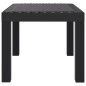 vidaXL Gartentisch Anthrazit 59x47x40 cm PP vidaXL Gartentisch Anthrazit 59x47x40 cm PP