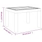 vidaXL Gartentisch Anthrazit 59x47x40 cm PP vidaXL Gartentisch Anthrazit 59x47x40 cm PP