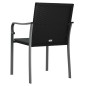 vidaXL Gartenstühle mit Kissen 2 Stk. Schwarz 56x59x84 cm Poly Rattan vidaXL Gartenstühle mit Kissen 2 Stk. Schwarz 56x59x84 cm Poly Rattan