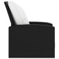vidaXL Gartensessel Verstellbar mit Kissen Schwarz Poly Rattan vidaXL Gartensessel Verstellbar mit Kissen Schwarz Poly Rattan