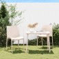 vidaXL Gartenstühle 2 Stk. Creme 50x46x80 cm Polypropylen vidaXL Gartenstühle 2 Stk. Creme 50x46x80 cm Polypropylen