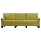 vidaXL 3-Sitzer-Sofa Grün Stoff vidaXL 3-Sitzer-Sofa Grün Stoff