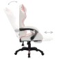 vidaXL Gaming-Stuhl mit RGB LED-Leuchten Rosa und Weiß Kunstleder vidaXL Gaming-Stuhl mit RGB LED-Leuchten Rosa und Weiß Kunstleder