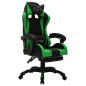 vidaXL Gaming-Stuhl mit RGB LED-Leuchten Grün und Schwarz Kunstleder vidaXL Gaming-Stuhl mit RGB LED-Leuchten Grün und Schwarz Kunstleder