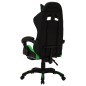 vidaXL Gaming-Stuhl mit RGB LED-Leuchten Grün und Schwarz Kunstleder vidaXL Gaming-Stuhl mit RGB LED-Leuchten Grün und Schwarz Kunstleder
