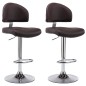 vidaXL Barhocker 2 Stk. Braun Kunstleder vidaXL Barhocker 2 Stk. Braun Kunstleder