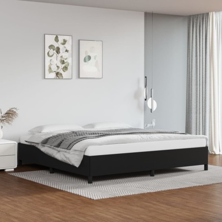 vidaXL Bettgestell Schwarz 200x200 cm Kunstleder