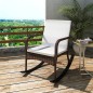 vidaXL Garten-Schaukelstuhl Braun Poly Rattan vidaXL Garten-Schaukelstuhl Braun Poly Rattan