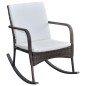 vidaXL Garten-Schaukelstuhl Braun Poly Rattan vidaXL Garten-Schaukelstuhl Braun Poly Rattan