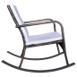 vidaXL Garten-Schaukelstuhl Braun Poly Rattan vidaXL Garten-Schaukelstuhl Braun Poly Rattan