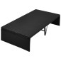 vidaXL Gartenbett mit Baldachin Schwarz 190×130 cm Poly Rattan vidaXL Gartenbett mit Baldachin Schwarz 190×130 cm Poly Rattan