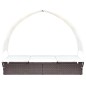 vidaXL Doppel-Sonnenliege mit Sonnendach Poly Rattan Braun vidaXL Doppel-Sonnenliege mit Sonnendach Poly Rattan Braun
