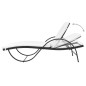 vidaXL Sonnenliege mit Auflage Poly Rattan Schwarz vidaXL Sonnenliege mit Auflage Poly Rattan Schwarz