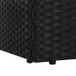 vidaXL Gartenbett Schwarz 195×60 cm Poly Rattan vidaXL Gartenbett Schwarz 195×60 cm Poly Rattan