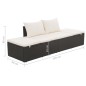 vidaXL Gartenbett Schwarz 195×60 cm Poly Rattan vidaXL Gartenbett Schwarz 195×60 cm Poly Rattan