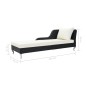 vidaXL Sonnenliege mit Auflage Poly Rattan Schwarz vidaXL Sonnenliege mit Auflage Poly Rattan Schwarz