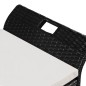 vidaXL Truhenbank mit Polster 138 cm Poly Rattan Schwarz vidaXL Truhenbank mit Polster 138 cm Poly Rattan Schwarz