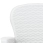 vidaXL Gartenstühle 2 Stk. mit Kissen Weiß Kunststoff Rattan-Optik vidaXL Gartenstühle 2 Stk. mit Kissen Weiß Kunststoff Rattan-Optik