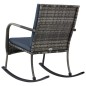 vidaXL Garten-Schaukelstuhl Poly Rattan Anthrazit vidaXL Garten-Schaukelstuhl Poly Rattan Anthrazit