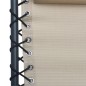 vidaXL Klappbarer Liegestuhl Creme Textilene vidaXL Klappbarer Liegestuhl Creme Textilene