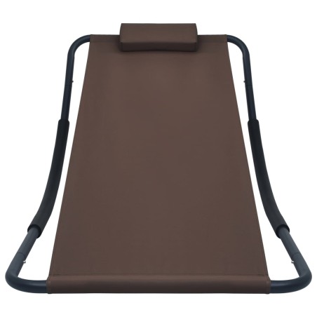 vidaXL Gartenbett Braun 200 x 90 cm Stahl