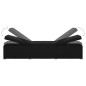 vidaXL Sonnenliege mit Auflage Poly Rattan Schwarz vidaXL Sonnenliege mit Auflage Poly Rattan Schwarz