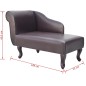 vidaXL Chaiselongue Braun Kunstleder vidaXL Chaiselongue Braun Kunstleder