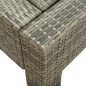 vidaXL 2-Personen-Sonnenliege mit Auflage Grau Poly Rattan vidaXL 2-Personen-Sonnenliege mit Auflage Grau Poly Rattan