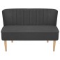 vidaXL Sofa Stoff 117 x 55,5 x 77 cm Dunkelgrau vidaXL Sofa Stoff 117 x 55,5 x 77 cm Dunkelgrau