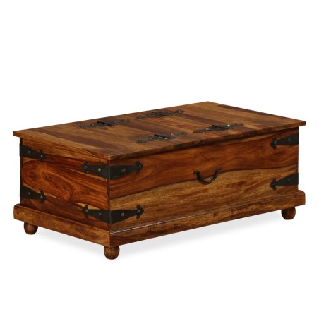 vidaXL Truhe Massivholz 90×50×35 cm