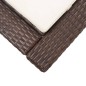 vidaXL Sonnenliege mit Auflage Braun Poly Rattan vidaXL Sonnenliege mit Auflage Braun Poly Rattan
