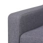 vidaXL 3-Sitzer Sofa Stoff Grau vidaXL 3-Sitzer Sofa Stoff Grau