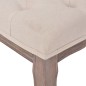 vidaXL Bank Leinen Massivholz 110 x 38 x 48 cm Cremeweiß vidaXL Bank Leinen Massivholz 110 x 38 x 48 cm Cremeweiß