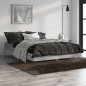 vidaXL Bettgestell Betongrau 135x190 cm Holzwerkstoff vidaXL Bettgestell Betongrau 135x190 cm Holzwerkstoff