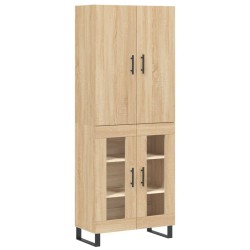 vidaXL Highboard Sonoma-Eiche 69,5x34x180 cm Holzwerkstoff