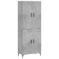 vidaXL Highboard Betongrau 69,5x34x180 cm Holzwerkstoff vidaXL Highboard Betongrau 69,5x34x180 cm Holzwerkstoff