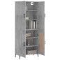 vidaXL Highboard Betongrau 69,5x34x180 cm Holzwerkstoff vidaXL Highboard Betongrau 69,5x34x180 cm Holzwerkstoff