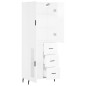 vidaXL Highboard Hochglanz-Weiß 69,5x34x180 cm Holzwerkstoff vidaXL Highboard Hochglanz-Weiß 69,5x34x180 cm Holzwerkstoff
