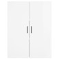 vidaXL Highboard Hochglanz-Weiß 69,5x34x180 cm Holzwerkstoff vidaXL Highboard Hochglanz-Weiß 69,5x34x180 cm Holzwerkstoff