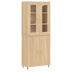 vidaXL Highboard Sonoma-Eiche 69,5x34x180 cm Holzwerkstoff