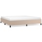 vidaXL Bettgestell Cappuccino-Braun 200x200 cm Kunstleder vidaXL Bettgestell Cappuccino-Braun 200x200 cm Kunstleder