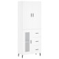 vidaXL Highboard Weiß 69,5x34x180 cm Holzwerkstoff vidaXL Highboard Weiß 69,5x34x180 cm Holzwerkstoff