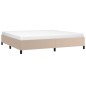 vidaXL Bettgestell Cappuccino-Braun 200x200 cm Kunstleder vidaXL Bettgestell Cappuccino-Braun 200x200 cm Kunstleder